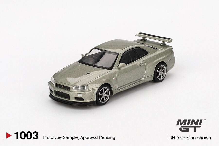 Mini Gt 1003-Nissan Skyline GT-R (R34) V-Spec II Nür Millenium Jade
