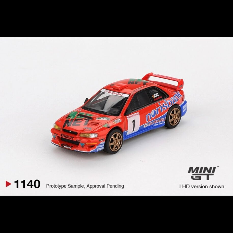 Mini Gt 1140-Subaru Impreza WRC97 #1 1999 DRM Champion