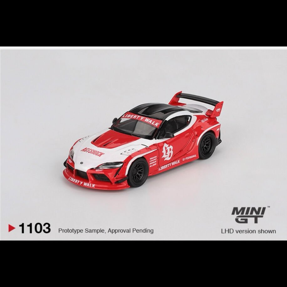 Mini Gt 1103-Toyota GR Supra LB WORKS Red