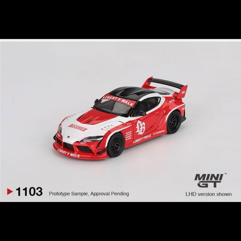 Mini Gt 1103-Toyota GR Supra LB WORKS Red