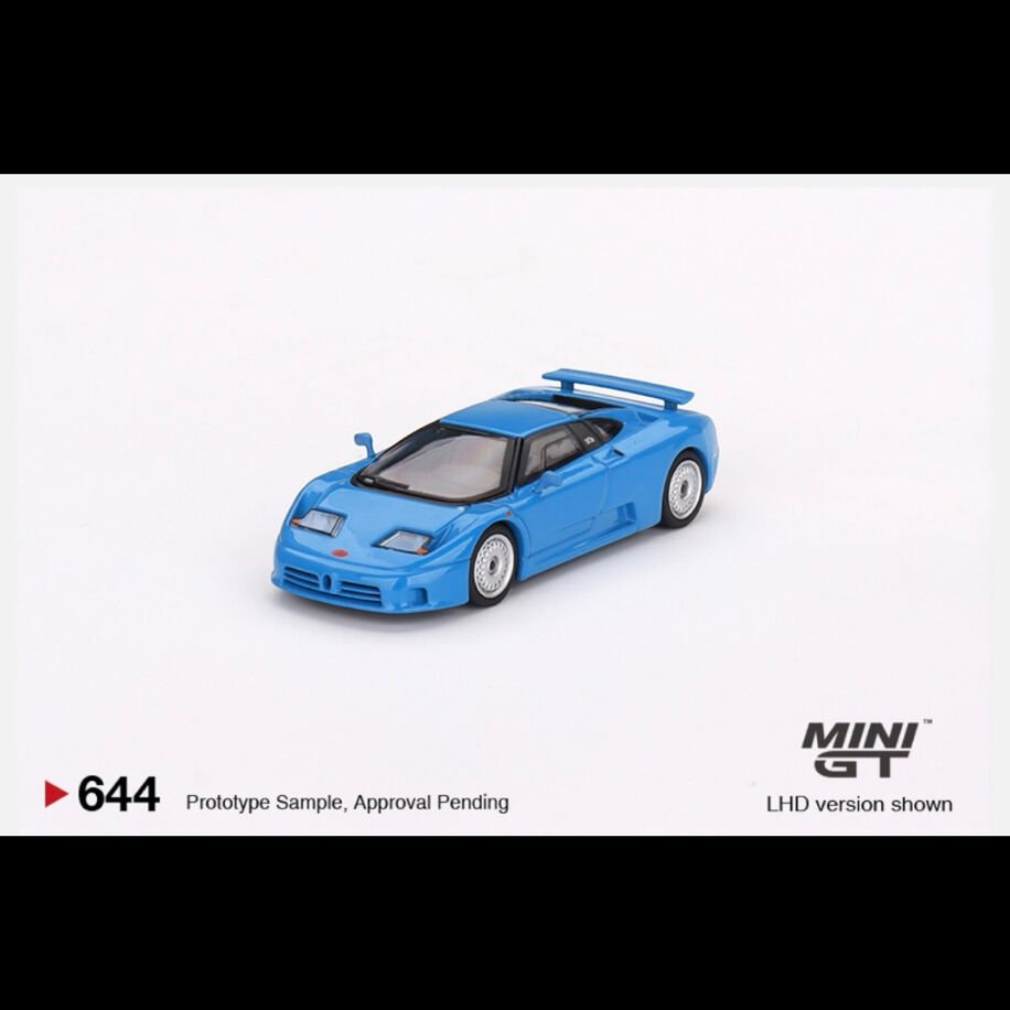 Mini Gt  644-Bugatti EB110 GT Blu Bugatti