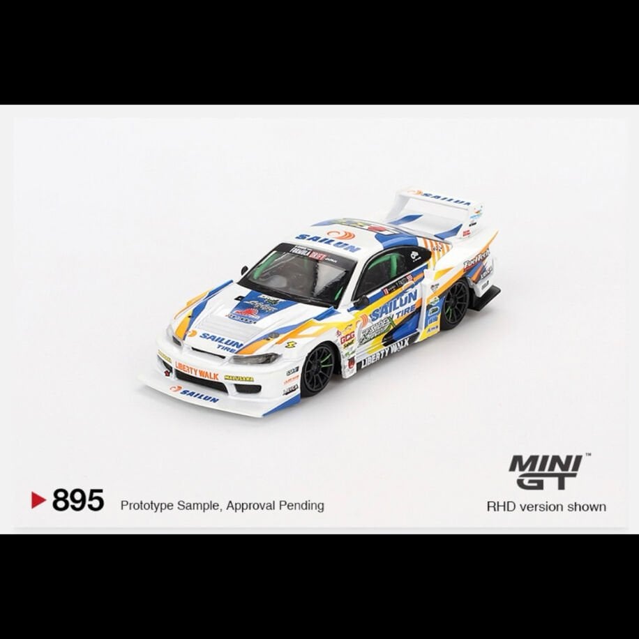 Mini Gt 895-Nissan LB-Super Silhouette S15 SILVIA #555 2023 Formula Drift Japan
