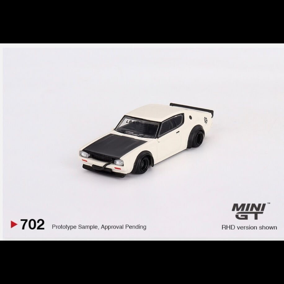 Mini Gt 702-Nissan Skyline Kenmeri Liberty Walk White
