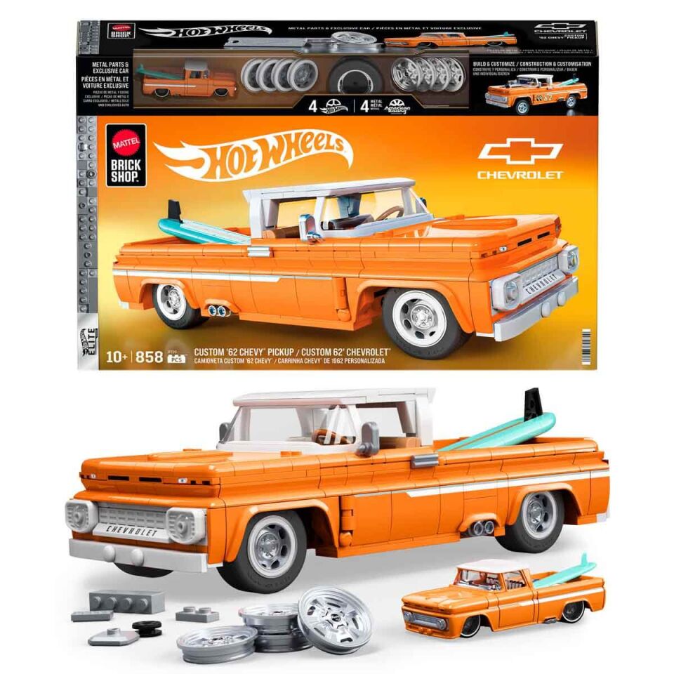 Hot Wheels Elite Serisi Custom '62 Chevy Pickup Araba Yapım Seti 858 Parça JFT20