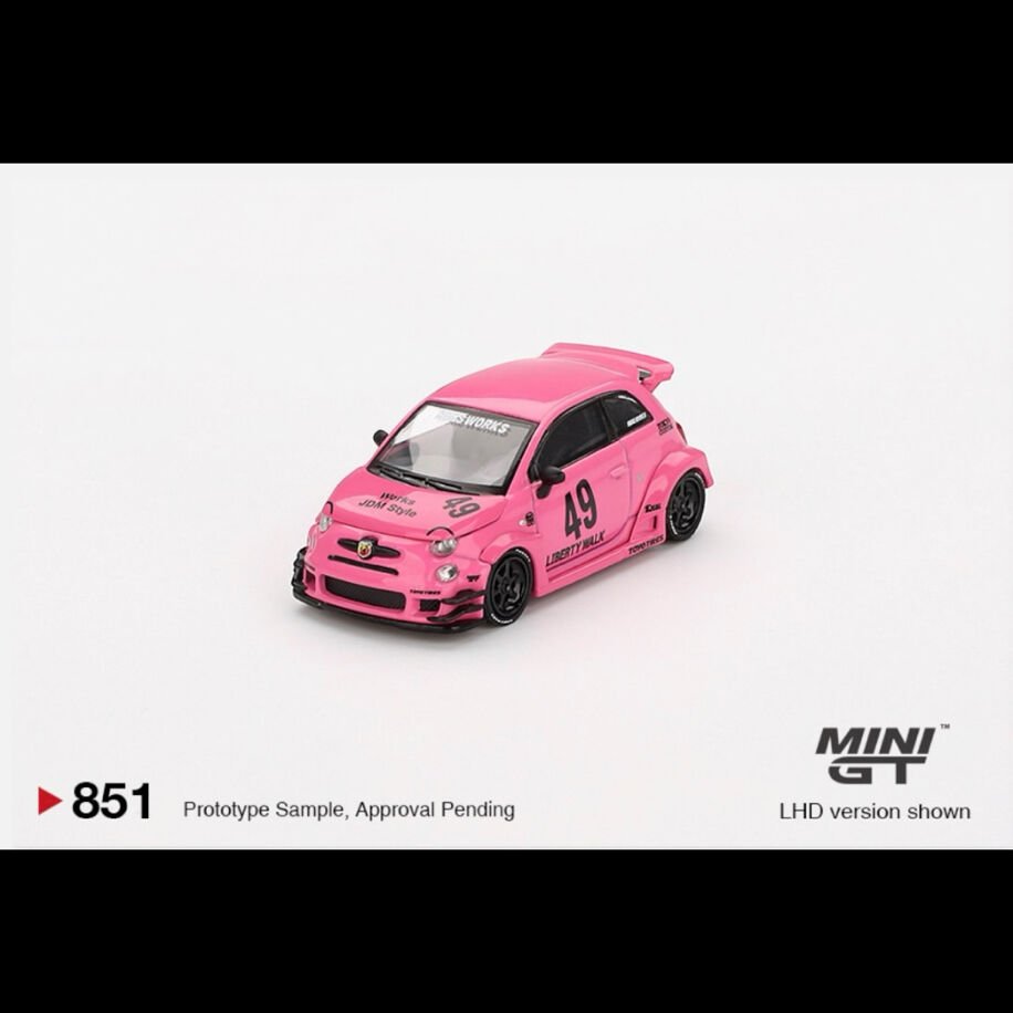 Mini Gt 851-ABARTH 595 LB-WORKS x Abas Works