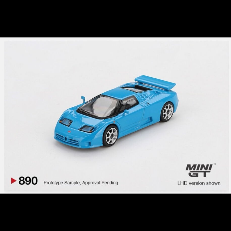 Mini Gt 890-Bugatti EB110 Super Sport Blu Bugatti