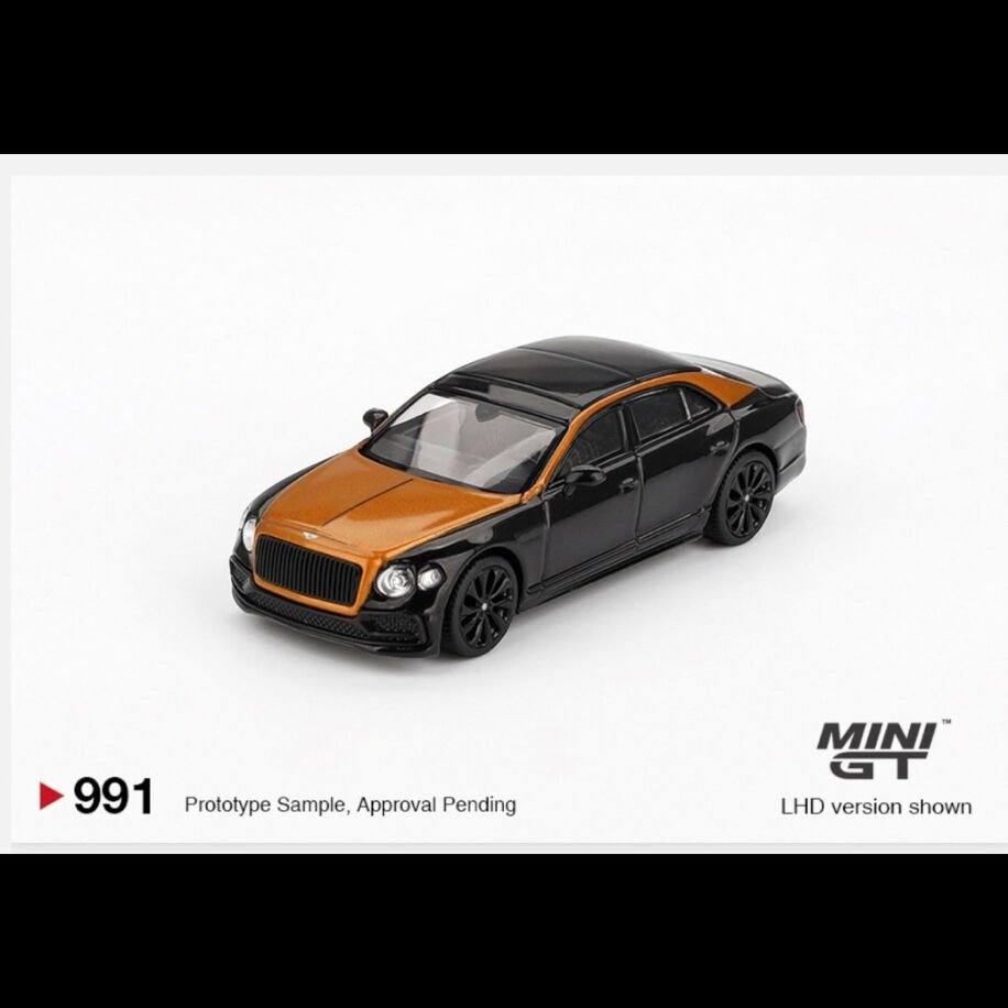 Mini Gt 991-Bentley Flying Spur Orange Flame / Onyx
