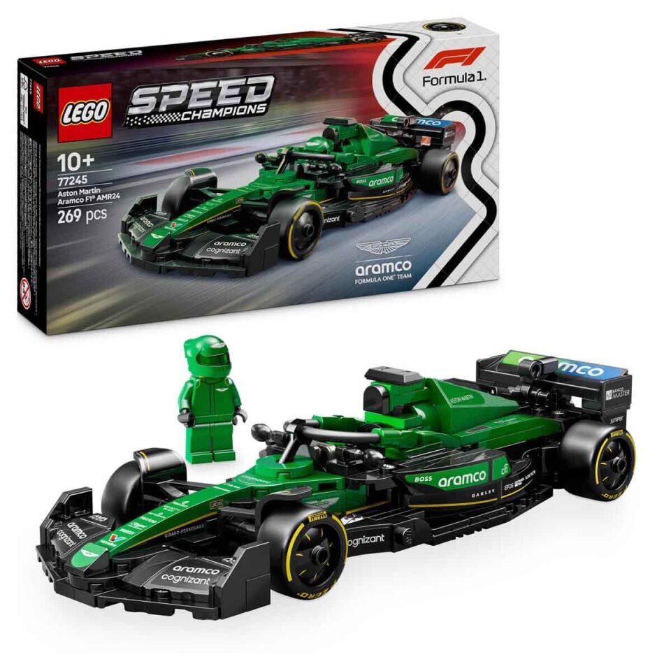 LEGO Speed Champions Aston Martin Aramco F1 AMR24 Yarış Arabası 77245
