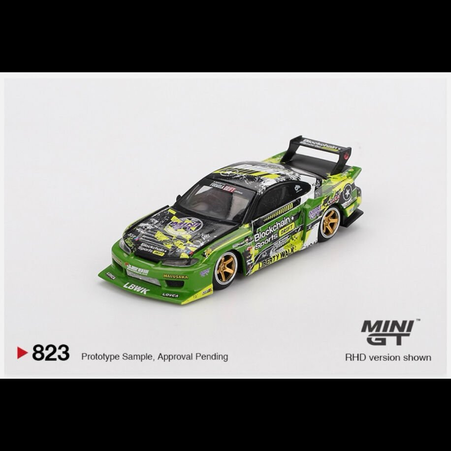 Mini Gt 823-Nissan LB-Super Silhouette S15 SILVIA #555 V2 2024 Formula Drift Japan