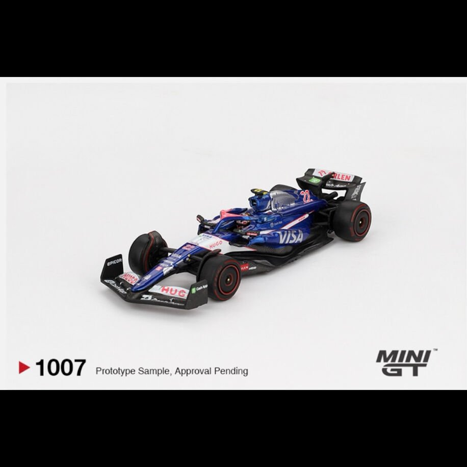 Mini Gt 1007-RB VCARB 01 #22 Yuki Tsunoda 2024 F1 2024 Bahrain GP
