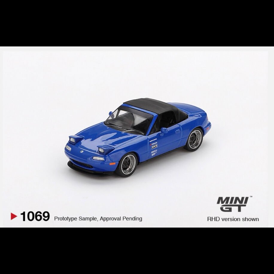 Mini Gt 1069-Mazda Miata MX-5 (NA) Tuned Version Dark Blue