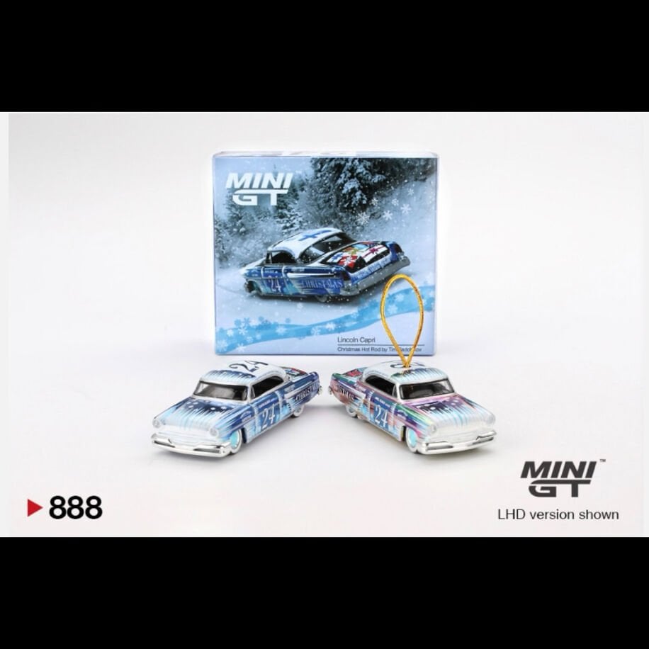 Mini Gt 888-Lincoln Capri Christmas Hot Rod by Tim Sadchikov 2024 Christmas Edition