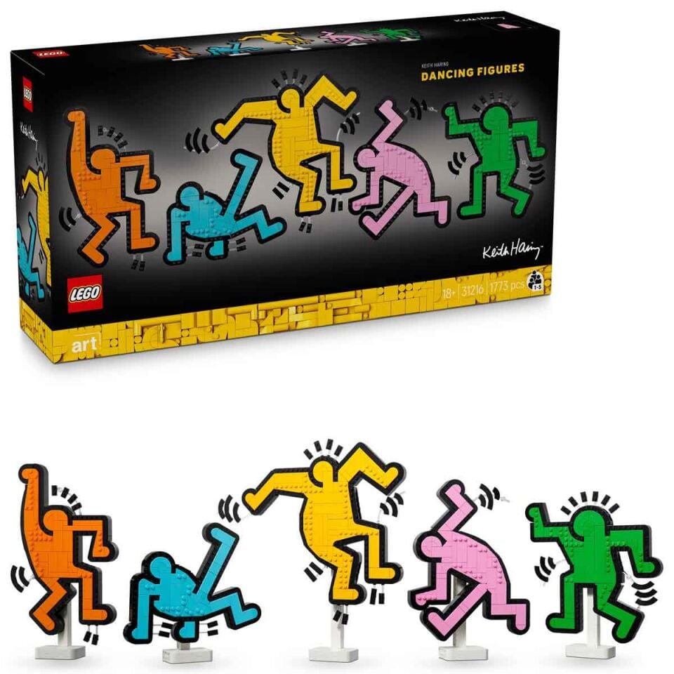 LEGO Art Keith Haring – Dans Eden Figürler 31216