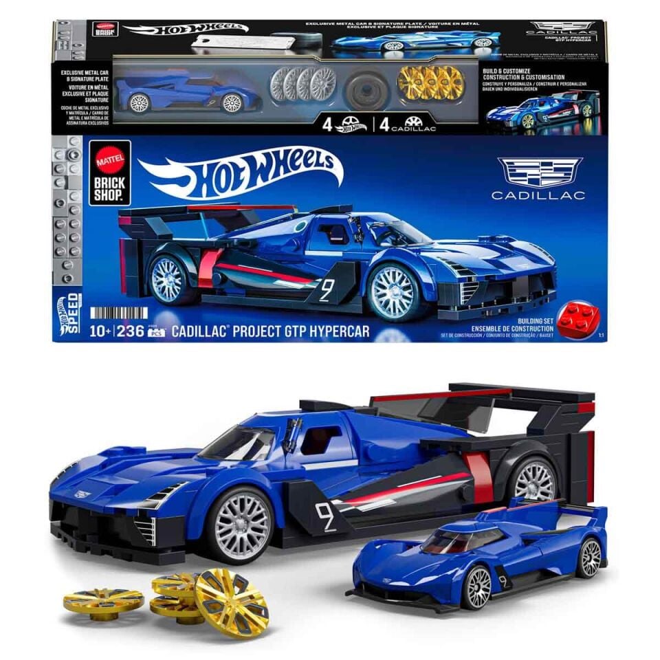Hot Wheels Speed Serisi Cadillac Project GTP Hypercar Araba Yapım Seti 236 Parça JFR89