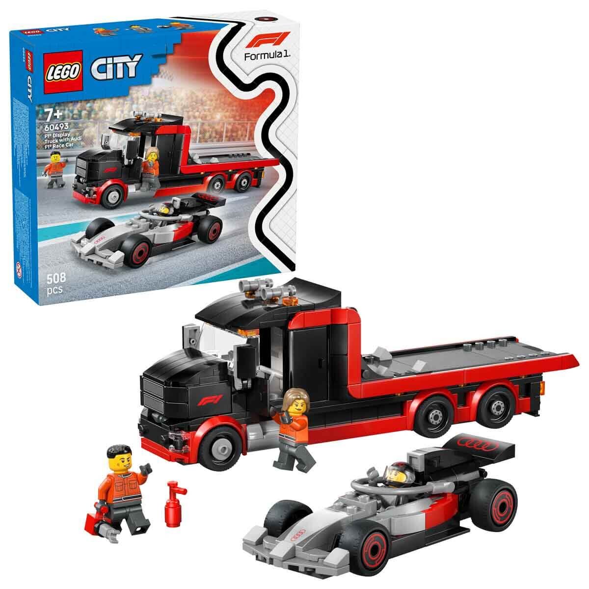 LEGO City Audi F1 Yarış Arabalı F1 Sergileme Kamyonu 60493
