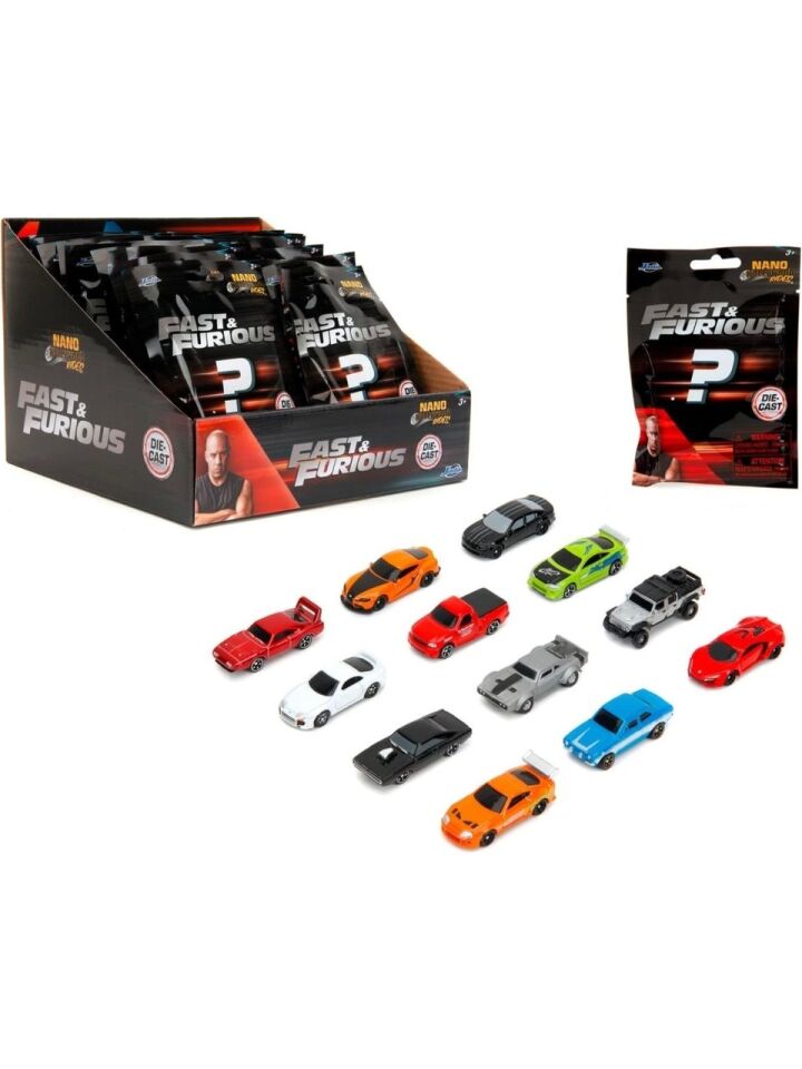 JADA 1/87 Ölçek Hızlı & Öfkeli Sürpriz Paket Nano Model Araçlar (1 Adet)