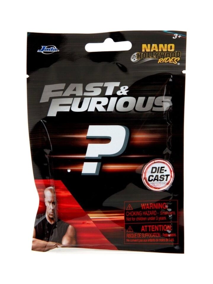 JADA 1/87 Ölçek Hızlı & Öfkeli Sürpriz Paket Nano Model Araçlar (1 Adet)