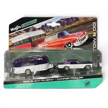 Maisto Buick Riviera 1965 & Camper Trailer