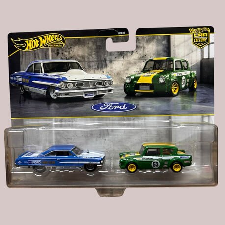Hot Wheels Premium Ford Galaxie & Angila Racer