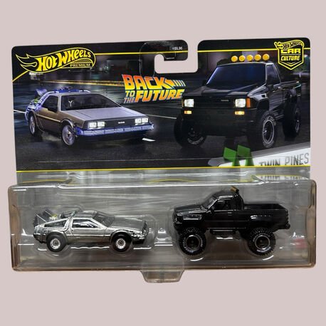 Hot Wheels Premium Delorean & Toyota Pick Up