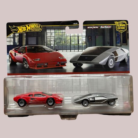 Hot Wheels Premium Lamborghini Countach & Lancia Stratos