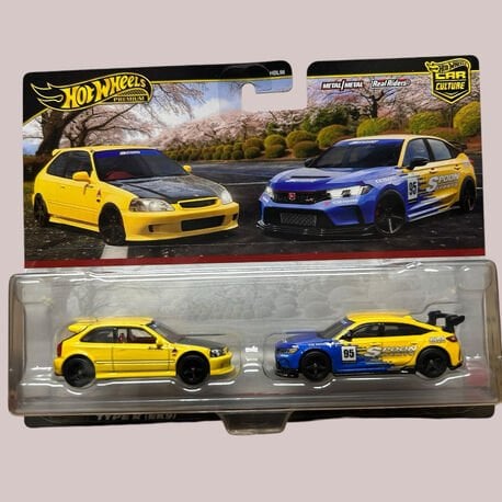 Hot Wheels Premium Honda Civic & Type R
