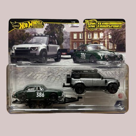 Hot Wheels Premium Jaguar Mk1 & Land Rover Defender