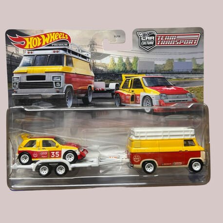 Hot Wheels Premium Mg Metro Gr4 & Hw Rally Hauler