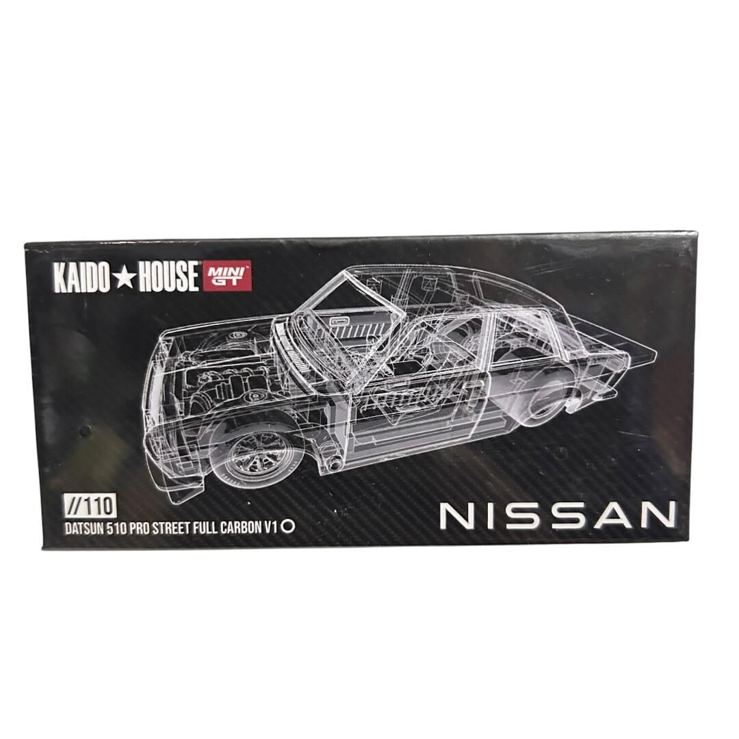 Mini Gt Kaido House KHMG110 Datsun 510 Pro Street Full Carbon