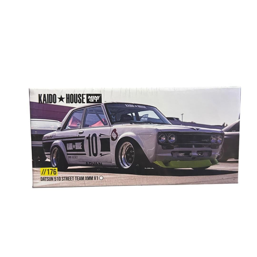 Mini Gt Kaido House KHMG176 Datsun 510 Street Team XMM V1