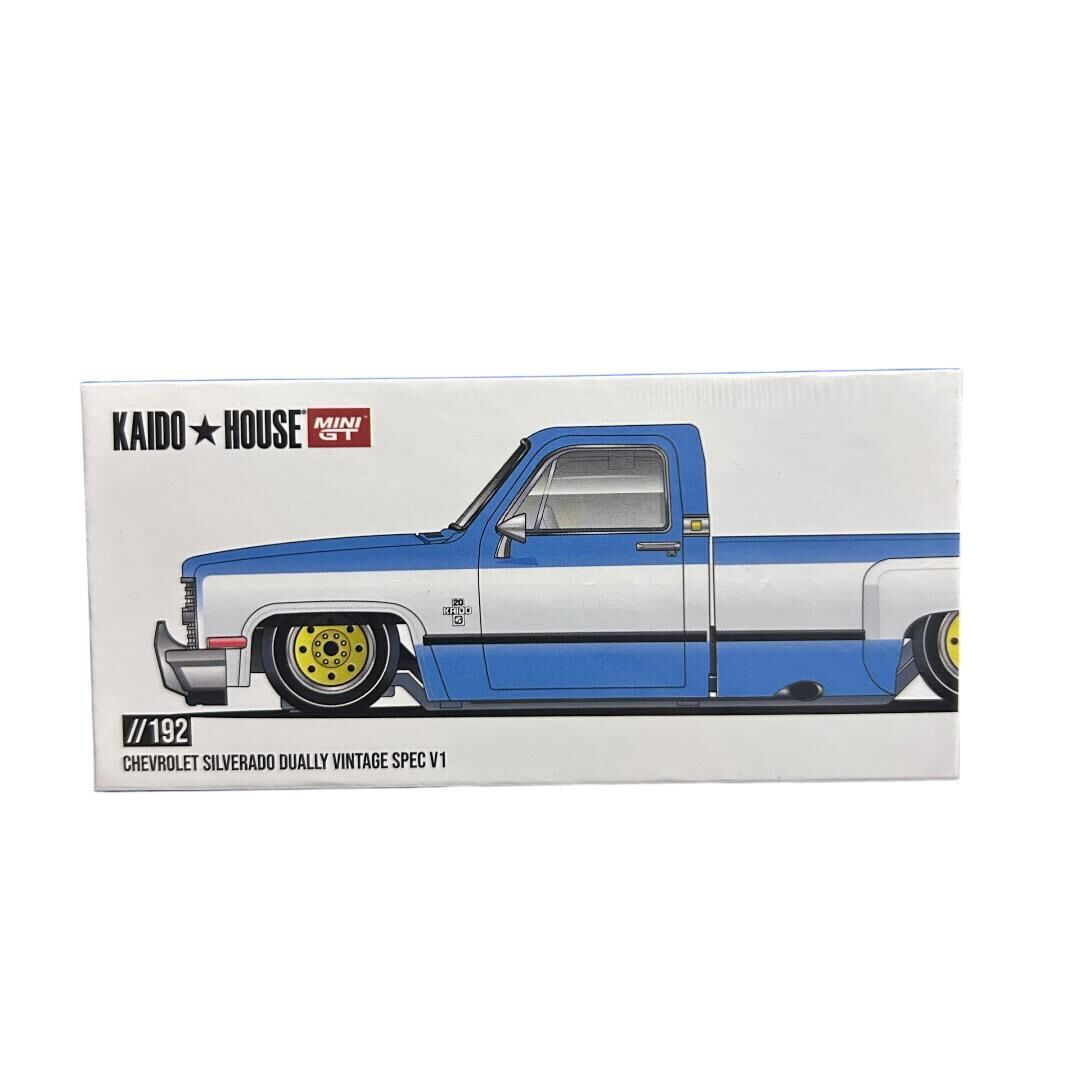 Mini Gt Kaido House KHMG192 Chevrolet Silverado Dually Vintage Spec V1