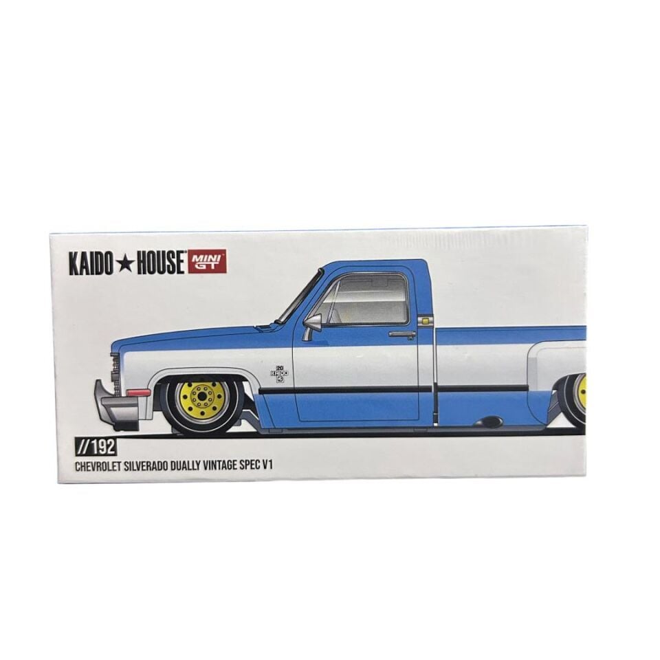 Mini Gt Kaido House KHMG192 Chevrolet Silverado Dually Vintage Spec V1