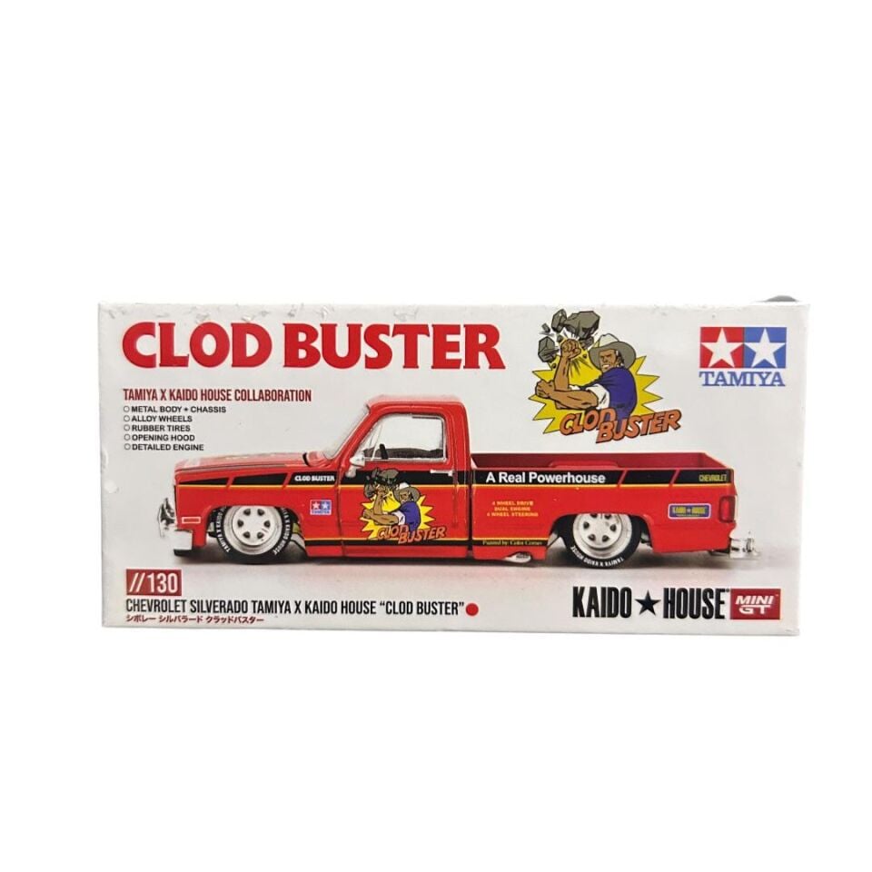 Mini Gt Kaido House KHMG130 Chevrolet Silverado Tamiya X Kaido House ''CLOD BUSTER''