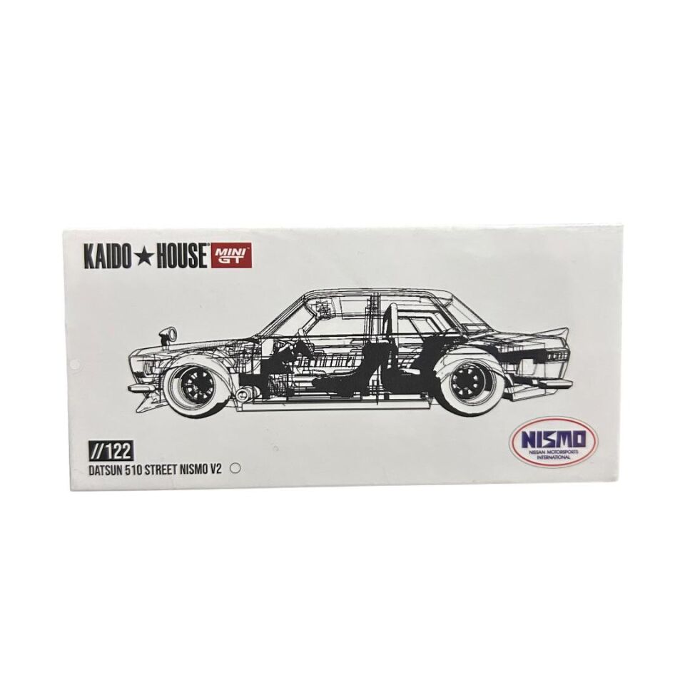 Mini Gt Kaido House KHMG122 Datsun 510 Street Nismo V2