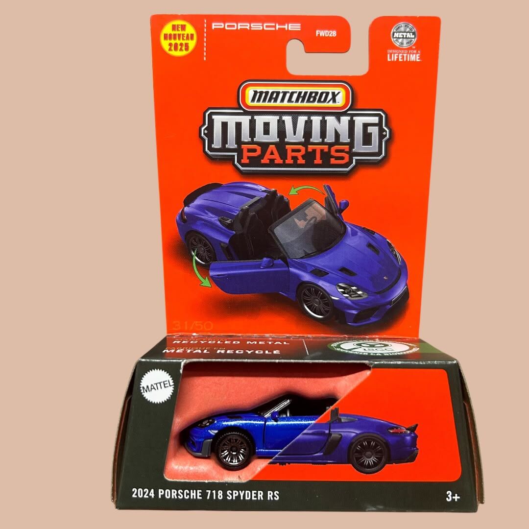 Matchbox Moving Parts 2024 Porsche 718 Spyder Rs