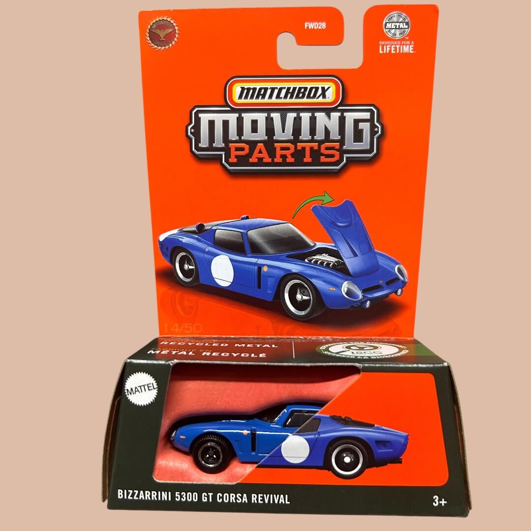 Matchbox Moving Parts Bizzarini 5300 Gt  Corsa Revival
