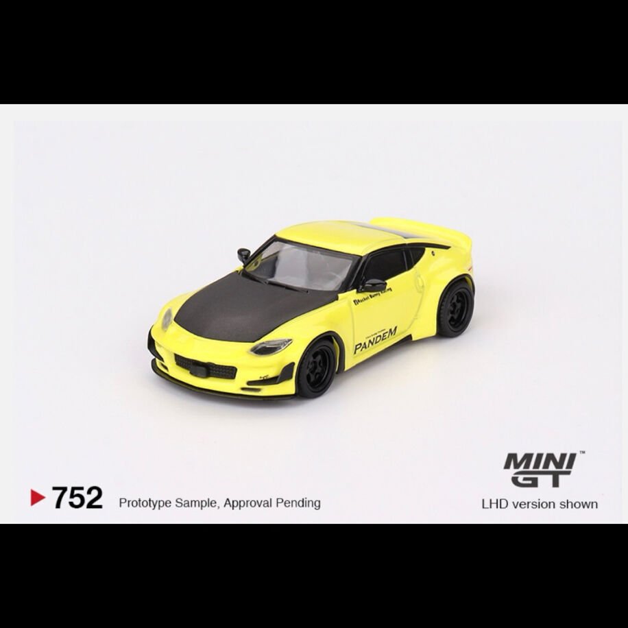 Mini Gt 752-Nissan Z Pandem Ikazuchi Yellow
