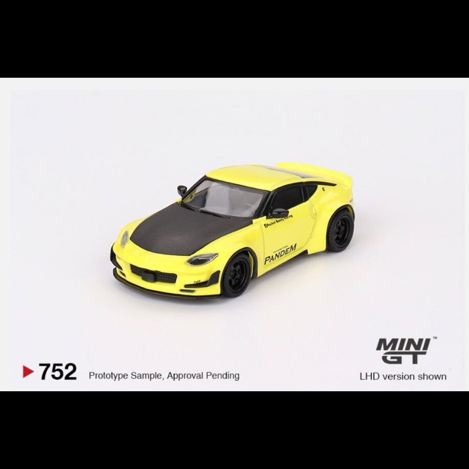 Mini Gt 752-Nissan Z Pandem Ikazuchi Yellow