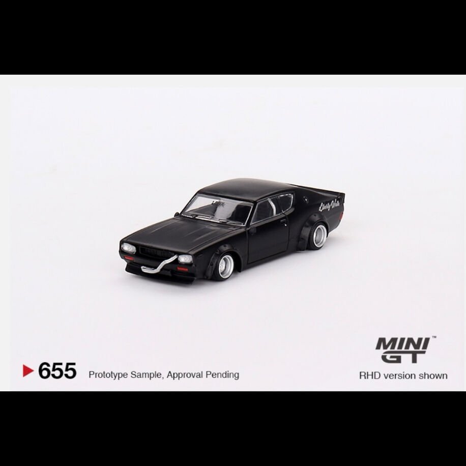 Mini Gt 655-Nissan Skyline Kenmeri Liberty Walk Matt Black